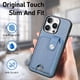 thumbnail image 4 of Funda Billetera Tejida para iPhone 16 Pro Max con Soporte y Tarjetero Azul, 4 of 5