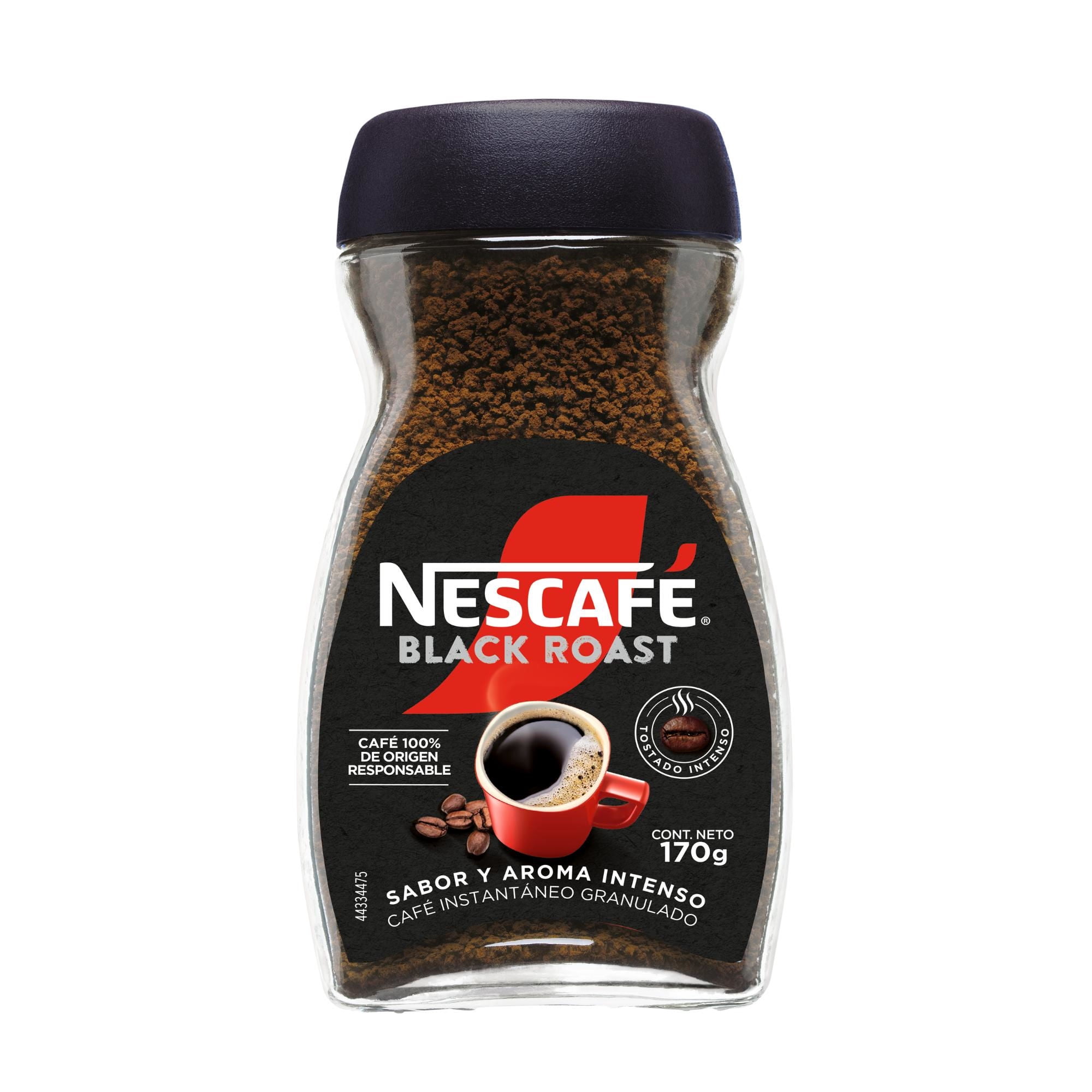 Café Instantáneo Tradición Black Roast Frasco 150 g Nescafé