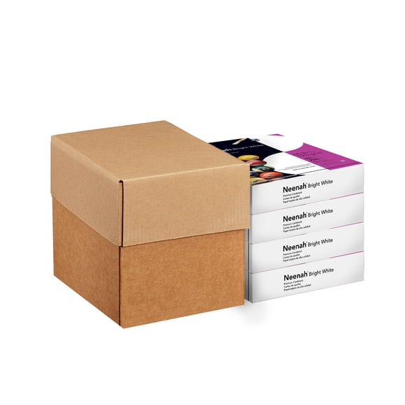 Cartulina Neenah, color blanco brillante, 176 g/m², A4, 1000 hojas