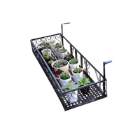 Genérico - Jardinera Exterior Barandilla Para Balcón 50X20X12Cm