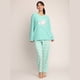 thumbnail image 1 of Pijama micropolar bordado gatos 261549 - M, 1 of 3