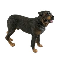 Magideal - Estatua De Estatuilla De Perro, Estatua De Jardín, Juguete De Animal, Adornos De Perro De Simulación Duraderos, Esculturas De Perro Para Decoración De Rottweiler