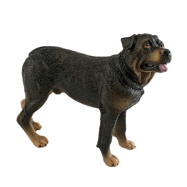 Estatua de estatuilla de perro, estatua de jardín, juguete de Animal, adornos de perro de simulación duraderos, esculturas de perro para decoración de rottweiler