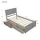 thumbnail image 2 of Plataforma Almacenamiento Cama, 2 cajones con ruedas, marco de tamaño doble, 2 of 6