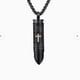 thumbnail image 1 of 1pc Stainless Steel Bullet Pendant Necklace with Cross and Lords Prayer in English - 22 Inch Chain for Men, 1 of 5