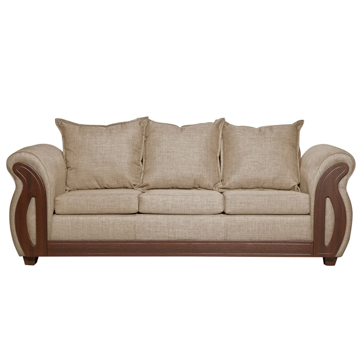 Ruzam Mobel - Sofá 3 Cuerpos Isidora Beige