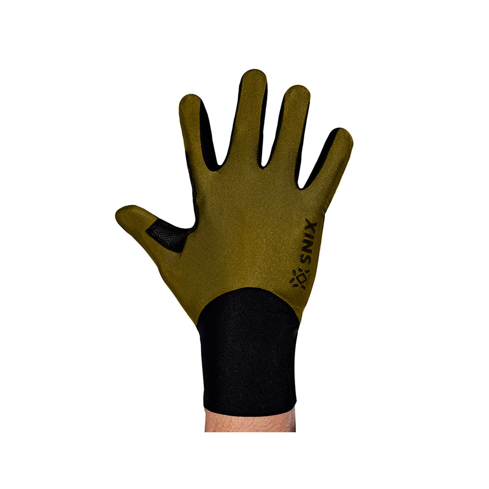 Snix - Guante Largo Ciclista Sx-10222 Verde Negro Talla L