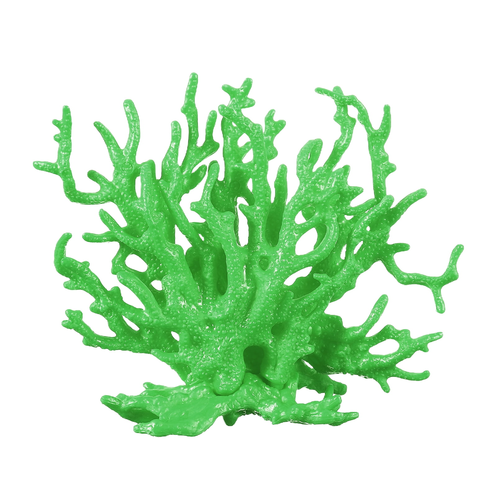 Decoración de Coral para Acuario Uxcell, Decoraciones para Peceras, Adornos de Coral para Peceras, 5.9x2.2x4.7 Pulgadas, (Verde, 1 Pza), Destinado para Decoración de Paisajismo de Acuarios
