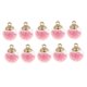 thumbnail image 2 of 10 piezas de cristal bola de cristal encantos brillante Rhinestone colgante de la joyería rosa, 2 of 5