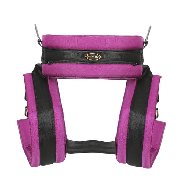 Protección de arnés de trampolín elástico de , equipo de liberación rápida para exteriores, con hebilla de seguridad, cinturón de protección de Púrpura S