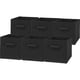 thumbnail image 1 of Bidones de almacenamiento SIMPLE HOUSEWARE, cubos plegables, 28 cm, color negro, paquete de 6, 1 of 7