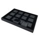 thumbnail image 5 of Bandeja Organizadora De Almacenamiento De Piedras Preciosas Con Caja Peque?a Para Collares, Uso Personal, Rejilla Negra De 12, 5 of 5