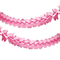 Genérico - Guirnalda Flor Rosado 2Mt X1 Uni