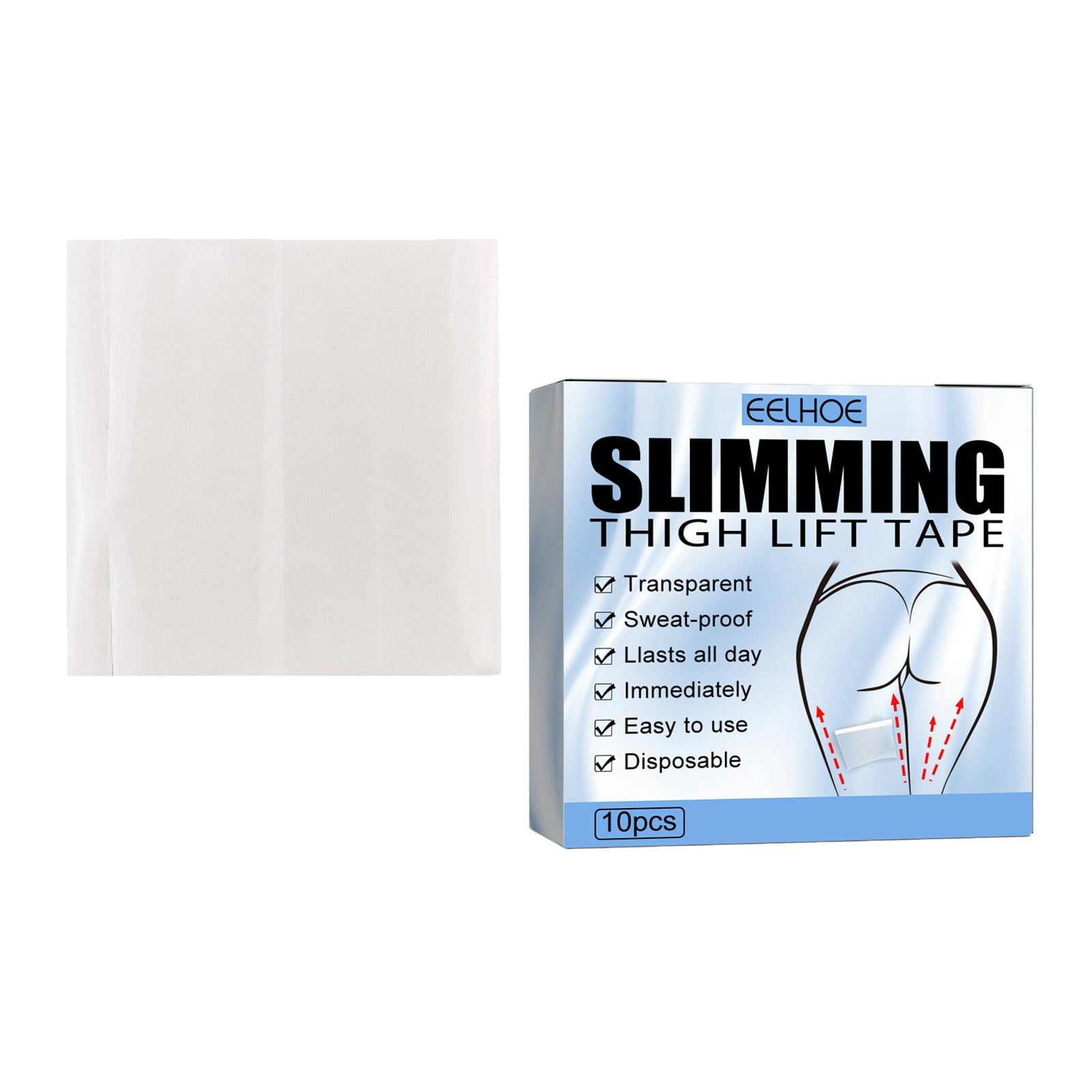 Ioensy - 10 Piezas De Cinta De Levantamiento De Muslos Que Levanta Al Instante Suaviza Las Arrugas Antirozaduras