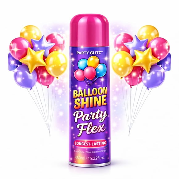 Spray abrillantador para globos PARTY GLITS 450 ml impermeable