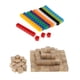thumbnail image 3 of 100xCounters Cubes+ 100xBLOQUES DE CONSTRUCCIóN DE MADERA NATURAL LADRILLOS CUBOS, 3 of 5