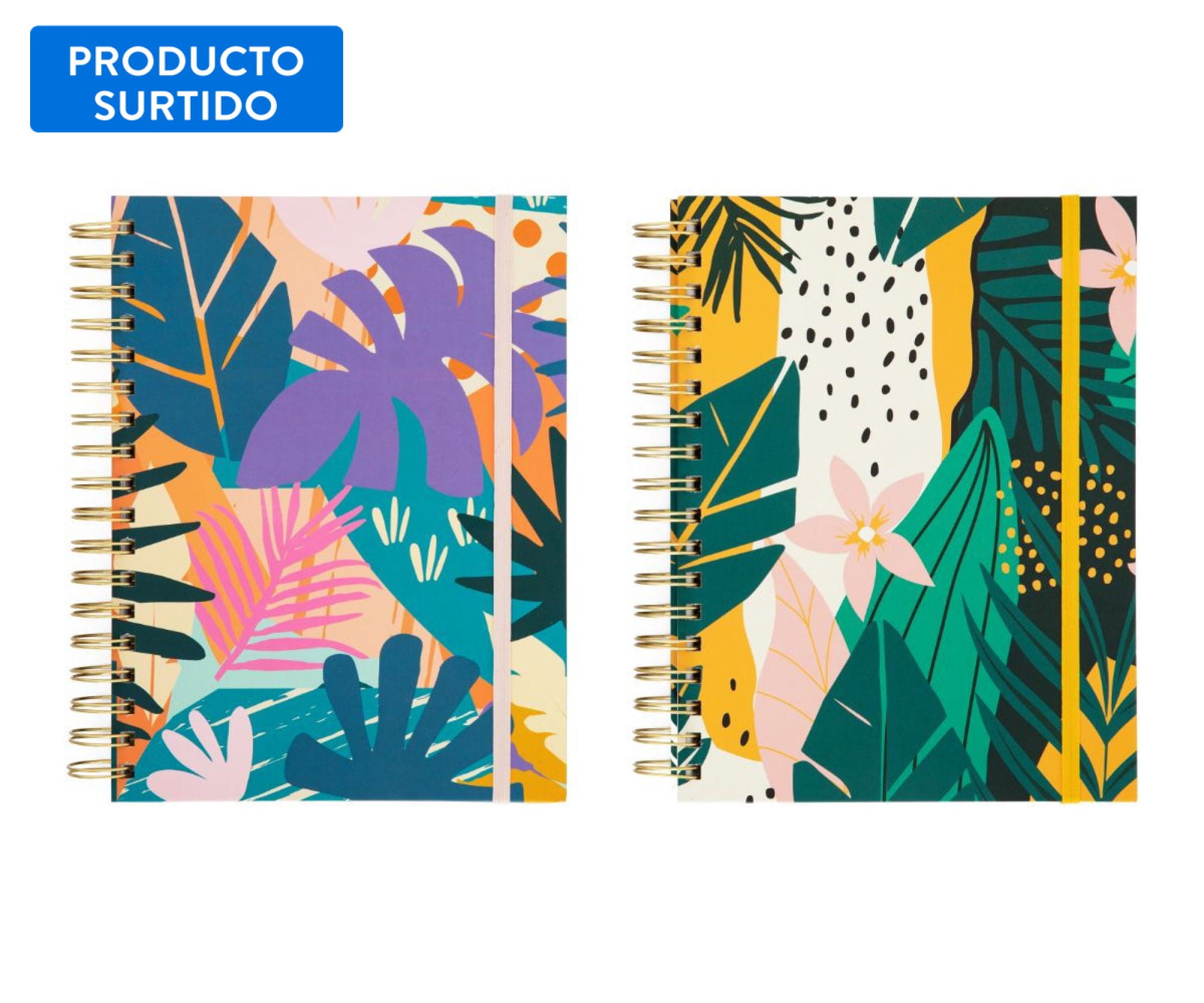 Cuaderno Espiral Tropical 160 Hojas 1 Un Pen+gear