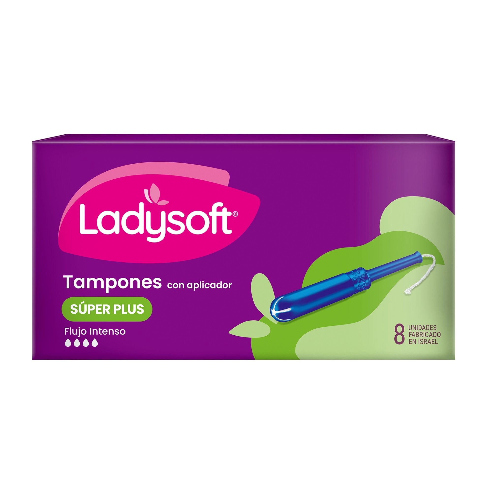 Tampones Súper Plus Flujo Intenso 8 Un Ladysoft