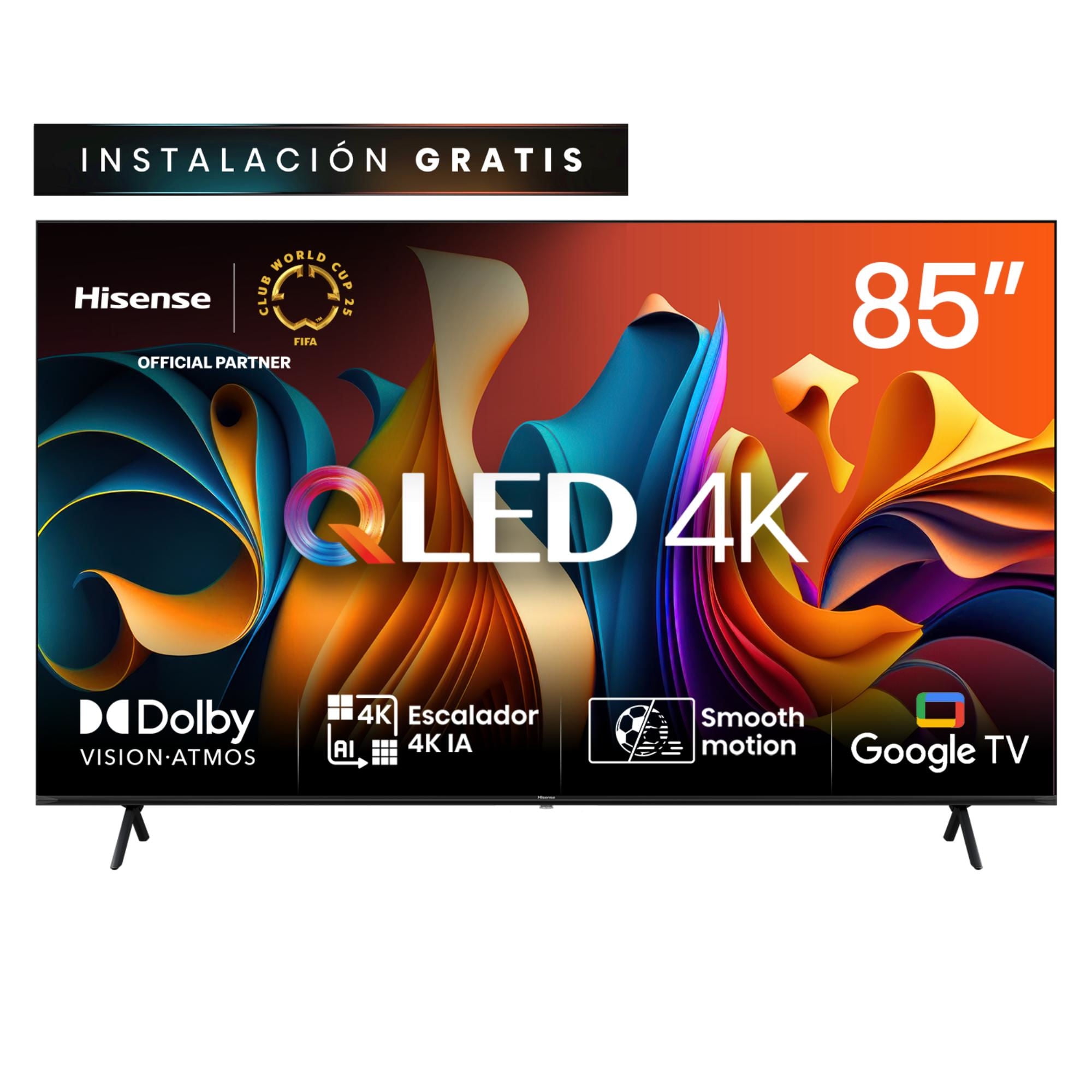 Televisor 85"" Qled 4K Uhd Q6N Smart Tv Hisense