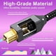 thumbnail image 4 of Cable de audio óptico Supong chapado en oro de 24 quilates, 1,8 m, negro, 4 of 6