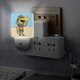 thumbnail image 5 of Wally Gator Luz nocturna LED con sensor de anochecer a amanecer para dormitorio, baño, pasillo, escaleras - Lámpara LED nocturna de enchufe, 0.5W - 1 pieza, 5 of 6