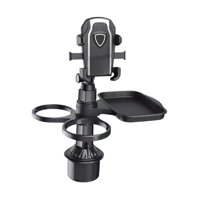 Magideal - Bandeja De Extensión Del Soporte De La Taza De Automóvil Con Soporte Para Teléfono. Accesorio De Automóviles Multipropósito Para La Ranura De Tiburón