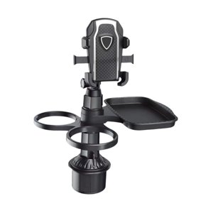 Magideal - Bandeja De Extensión Del Soporte De La Taza De Automóvil Con Soporte Para Teléfono. Accesorio De Automóviles Multipropósito Para La Ranura De Tiburón