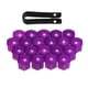 thumbnail image 2 of 20 Piezas Universal 19mm Tapas De Tuercas De Rueda Lug Nut Caps Tornillo Protector Púrpura, 2 of 5