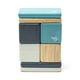 thumbnail image 4 of Juego de 8 bloques magnéticos de madera con bolsillo Toy Tegu, color azul, 4 of 9