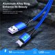 thumbnail image 5 of Cable Carga Rápida Celular 5.1 A USB a Micro Usb 1mt Led Acordonado, 5 of 6