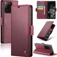 Caseme Tipo Cartera Samsung Galaxy S20 Ultra Con Cierre Magnético, Rfid, Tarjetero, Soporte, Carga Inalámbrica