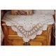 thumbnail image 5 of Mantel cuadrado de algodón beige con encaje de crochet Hetao 70 cm, 5 of 6