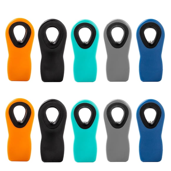 Clips magnéticos para bolsas Hedameili Chip Clips, 10 piezas, 5 colores