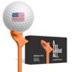 thumbnail image 1 of Tees de Golf FLIGHTPATH 8 cm Naranja - Pack de 16, 1 of 4