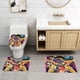 thumbnail image 2 of Juego de 3 Alfombras de Baño de Terciopelo Coral Moon Girl, 2 of 6
