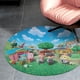 thumbnail image 4 of Animal Crossing Alfombra Redonda de Felpa Coral, Antideslizante, No Desprende Pelusas, Lavable y Duradera para Salón, Dormitorio y Habitación de Niños 60cm, 4 of 6