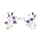 thumbnail image 3 of Adhesivo Decorativo Para Pared, Para Restaurantes, Comedores, Casas De Alquiler, Lirio Morado, 3 of 3