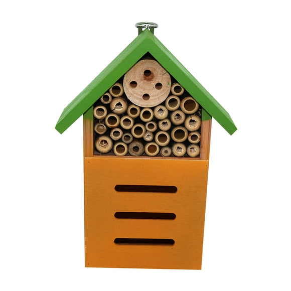 Insecto De Madera Hotel Jardín Abeja Insecto E Insectos Caja Nido Verde 12x7.5x23cm
