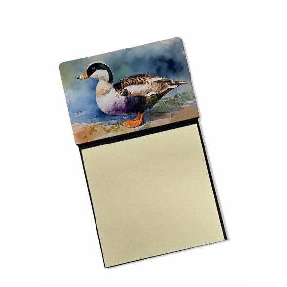 Dispensador recargable con soporte para notas adhesivas Common Eider Duck