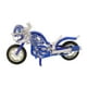 thumbnail image 1 of Modelo De Motocicleta Figura De Metal Artesanía Decoración De Recuerdo Para Bar Sala De Estar Café Azul, 1 of 3