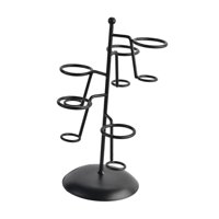 Magideal - Soporte Para Cono De Helado, Soporte De Exhibición Para Magdalenas, Soporte Para Freír Francés, Estante Para Hornear Para Fiestas Infantiles, Suminist 5 Hoyos