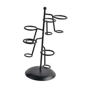 Magideal - Soporte Para Cono De Helado, Soporte De Exhibición Para Magdalenas, Soporte Para Freír Francés, Estante Para Hornear Para Fiestas Infantiles, Suminist 5 Hoyos