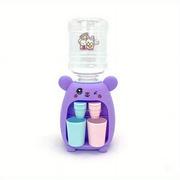 Cute Mini Water Dispenser For Children Kids Gift Cold/Warm Water Juice Milk Drinking Fountain Simulation Cartoon Pig Kitchen Toy