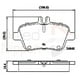 thumbnail image 2 of Pastillas Freno para auto Mercedes Benz A180 CDI 2004-2012 Trasero, 2 of 3