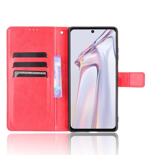 Funda tipo libro para Blackview A100, cartera todo‑en‑uno, funda multifuncional con tarjetero y correa de muñeca desmontable