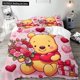 thumbnail image 1 of v723 Bed Sheets The Pooh Duvet Cover Bedding Set Sewing Needlework Microfiber Pillowcase Quilt Cover Multi-Piece Set for Boys Girls 3-Piece Bedding Set (1 Duvet Cover + 2 Pillow Shams) Bed Sheets ju72, 1 of 5