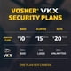 thumbnail image 3 of Cámara de seguridad Vosker VKX con energía solar 4G-LTE para exteriores, paquete de 2, 3 of 9
