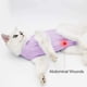 thumbnail image 2 of Traje de recuperación de gato,Traje de recuperación de cirugía de gato para gatos después de la cirugía Spay enfermedades quirúrgicas de la piel de la herida abdominal (púrpura -M), 2 of 3