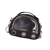 Ioensy - Bolsa De Transporte Para Hámster, Ardilla, Ventana Grande Transparente, Bolsa De Transporte Para Cobayas, S, Color Negro