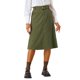 thumbnail image 1 of INSPIRE CHIC Falda de Mujer Cintura Alta Elástica Línea A con Cinturón Otoño Invierno Midi Falda de Pana XS Verde Militar, 1 of 6